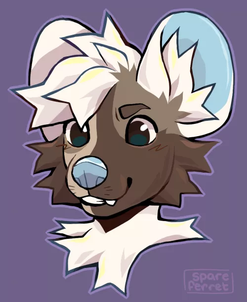 mischievous pup (art by me, spareferret on twitter)