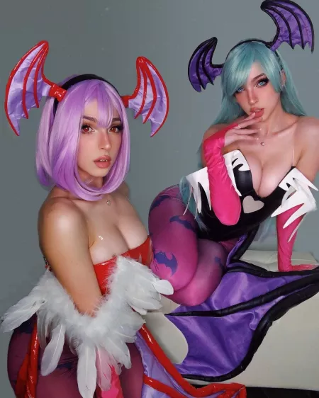 missbrocosplay as Lilith and Morrigan