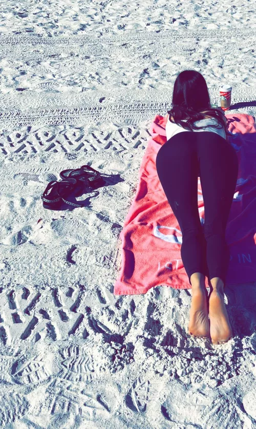 Missed you at the beach this morning 🤔