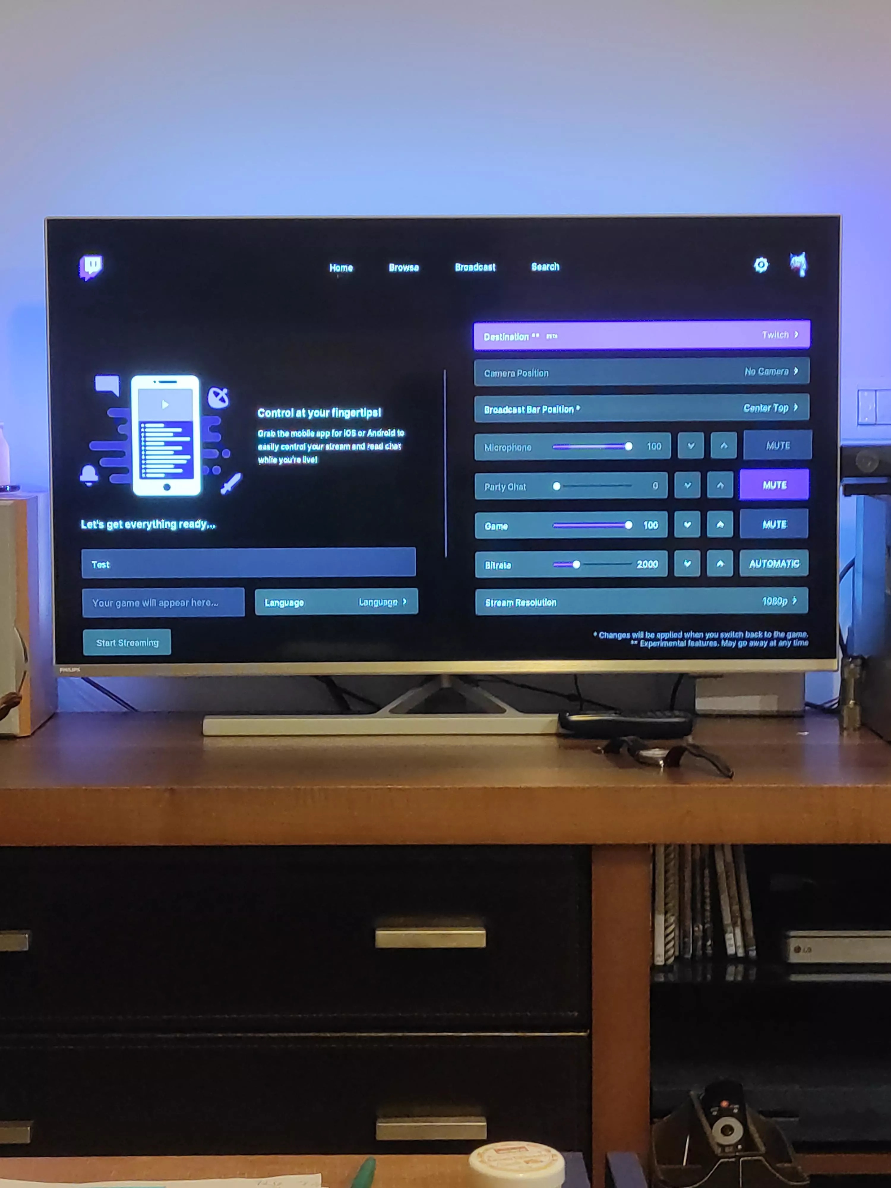 Missing Broadcasting permission on XBone. It says i dont have permisson to broadcast on my Xbox one.