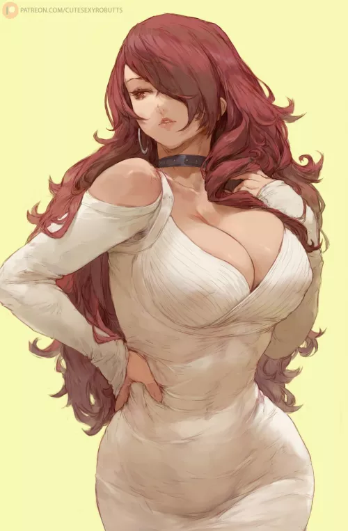 Mitsuru in a sweater dress (CuteSexyRobutts) [Persona 3]