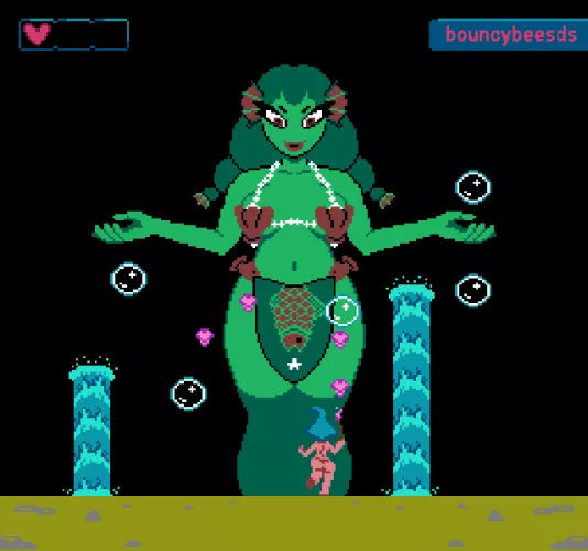 Mockup for an undressing shmup game. Share your thoughts below, would you be interested?