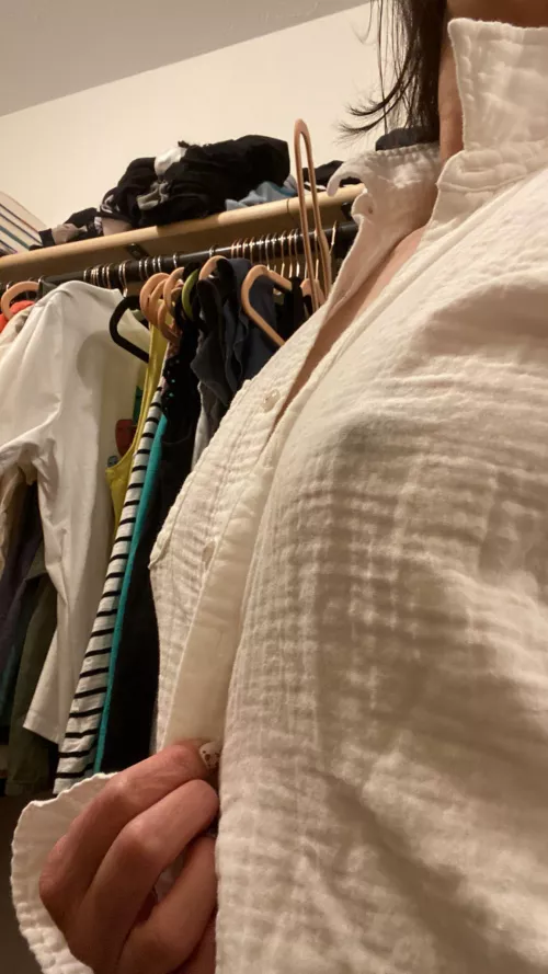 Modeling different work options for going braless.