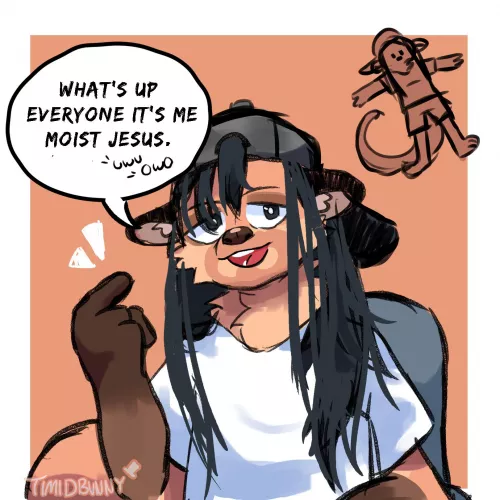 Moistcritikal’s fursona that someone wanted me to draw for a challenge lol - (art by me @TIMIDBVNNY) Moistcritikal’s fursona that someone wanted me to draw for a challenge lol - (art by me @TIMIDBVNNY)