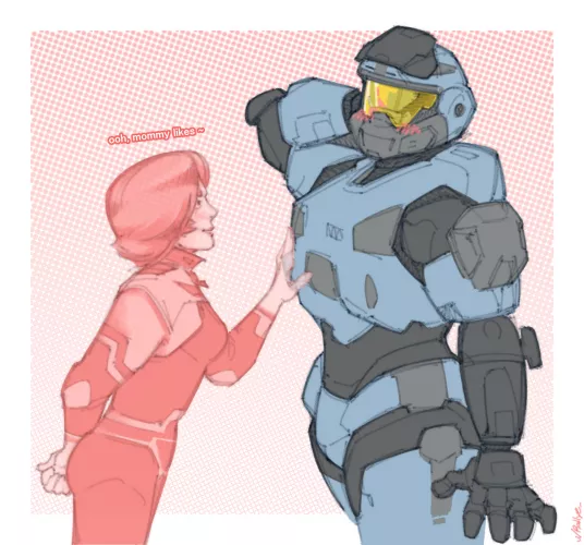 mommy circ and her spartan [OC]