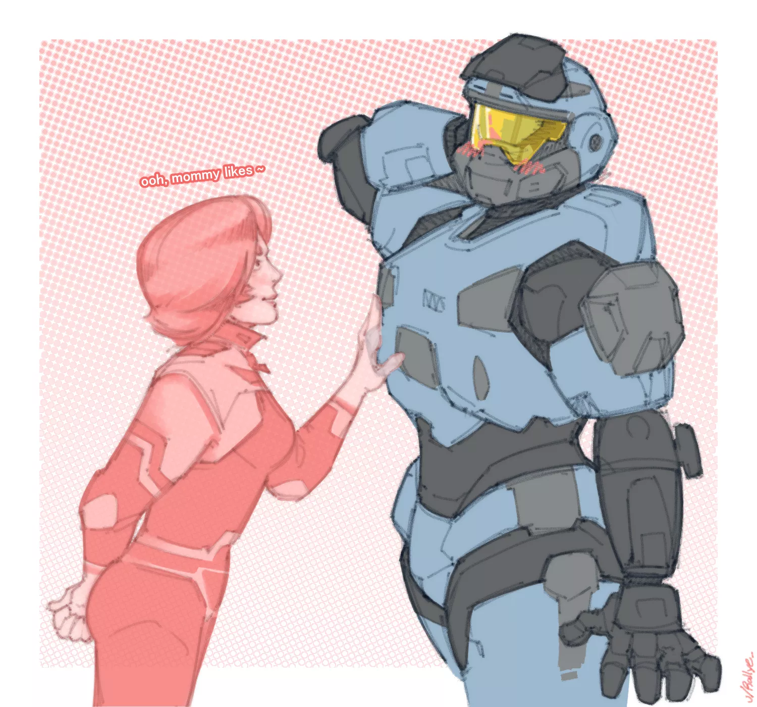 mommy circ and her spartan [OC]
