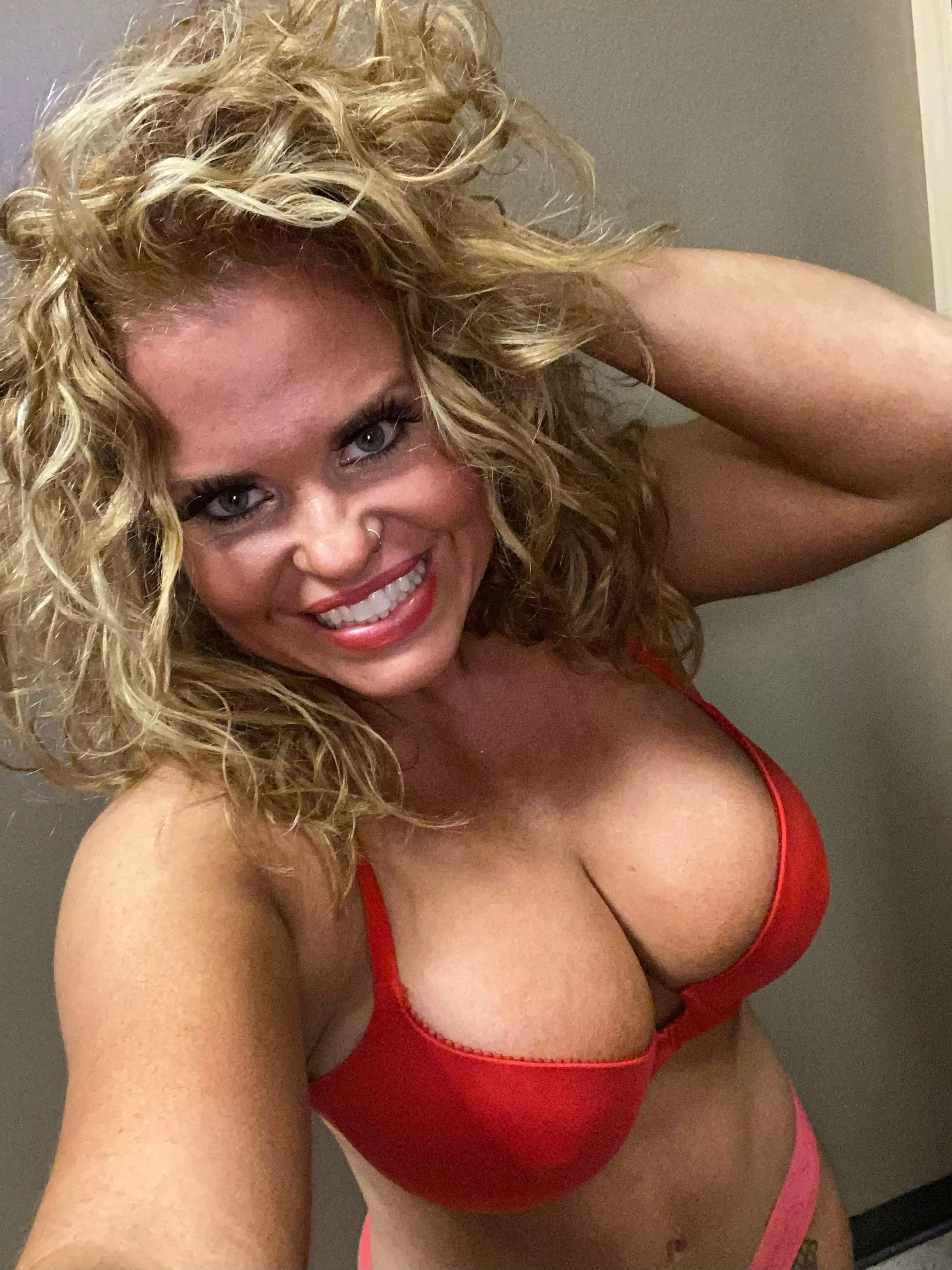 Mommy in her panties and bra for titty tuesday