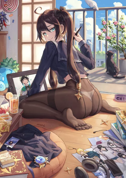 Mona in stockings Mona in stockings