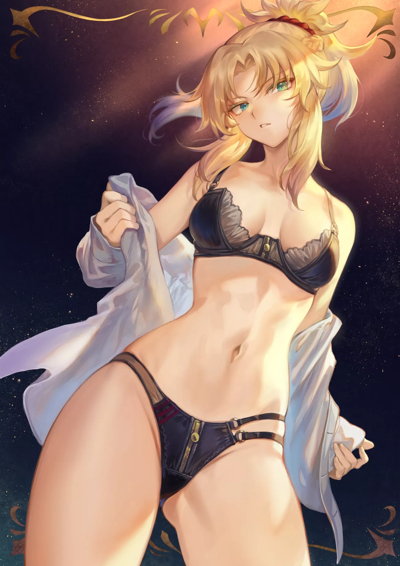 Mordred in Lingerie. Mordred in Lingerie.