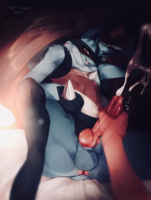 More Lucario handjob [M] (Vksuika)