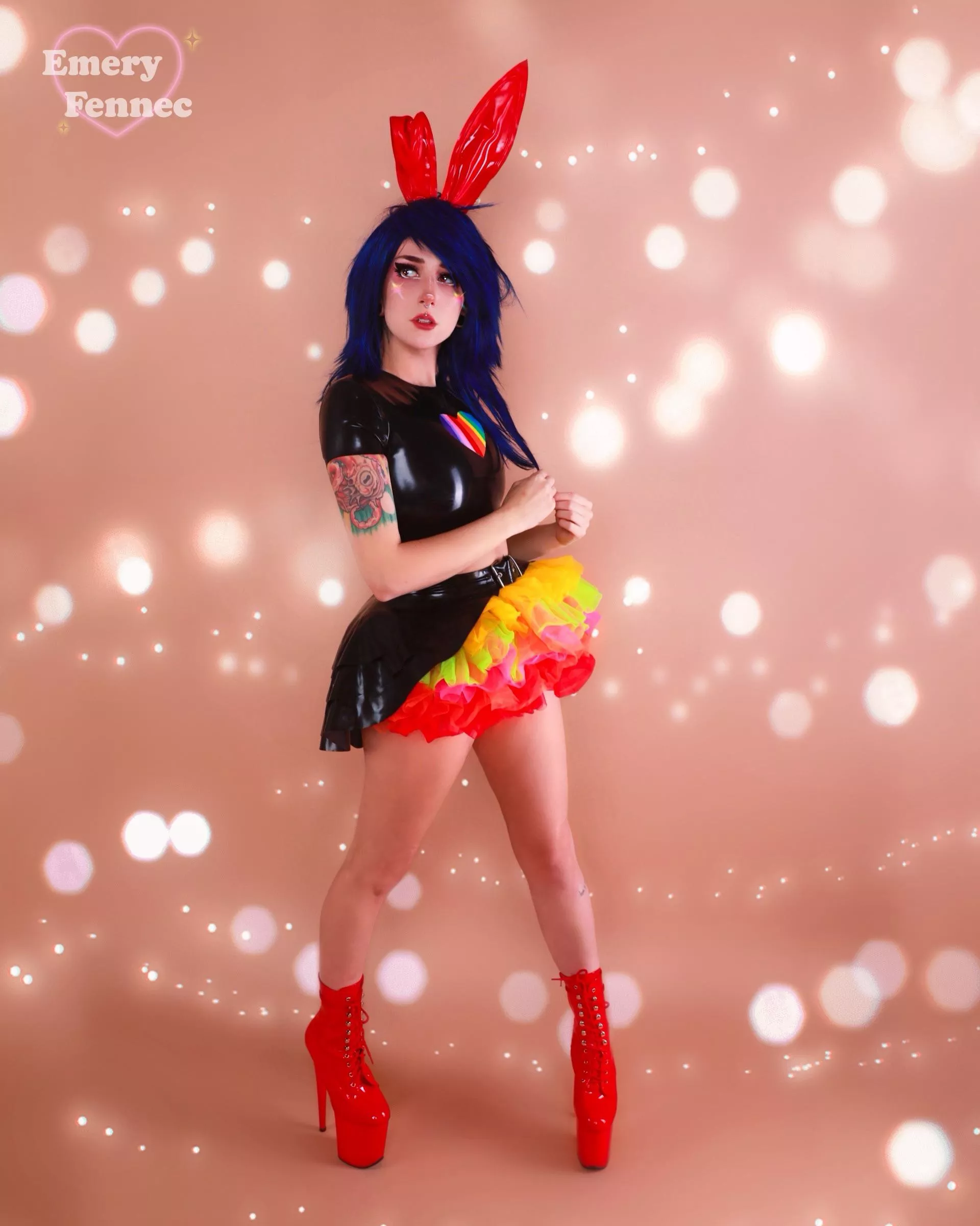 More rainbow goth by Emery fennec