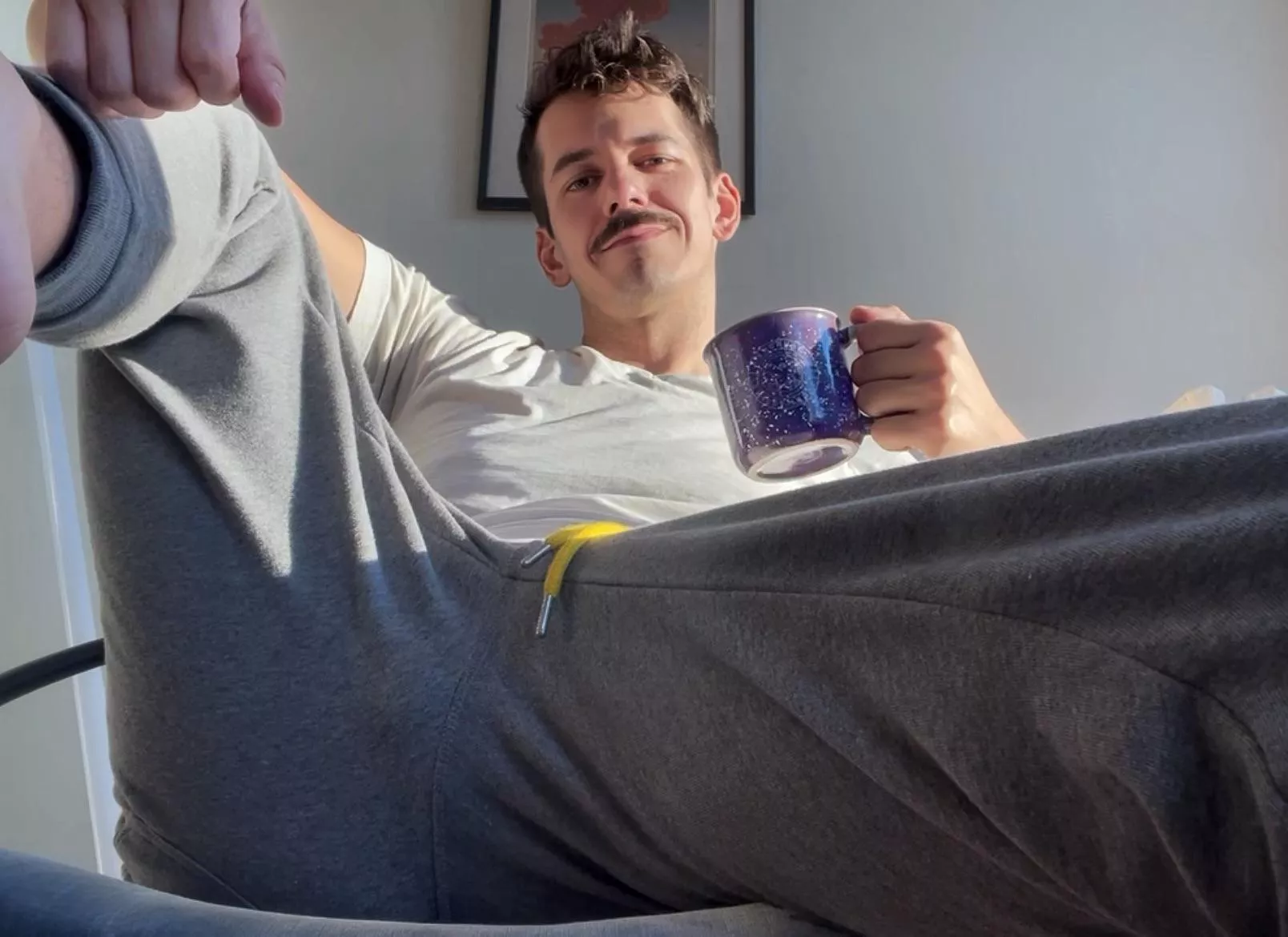 Morning, boy. You being good?