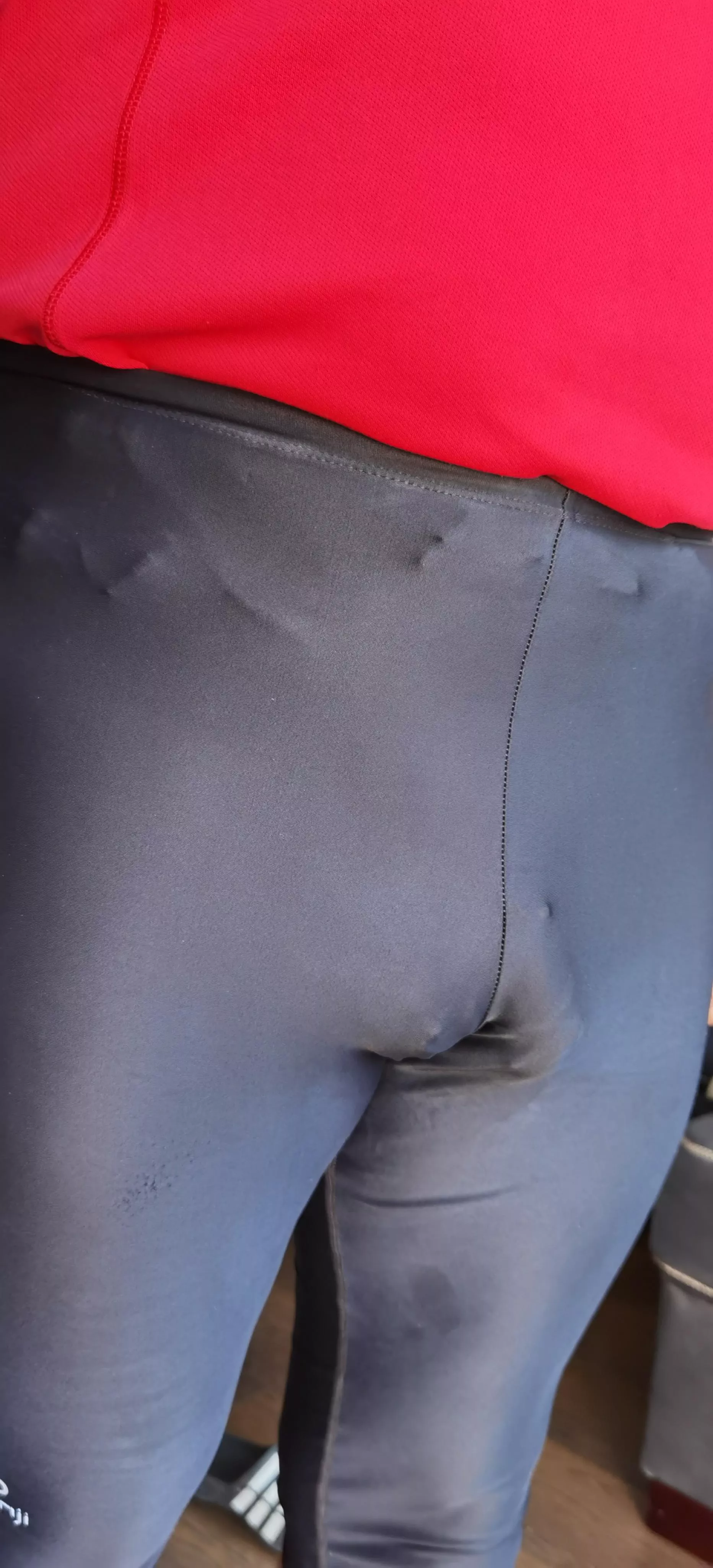 Morning run🏃 don't think you can notice the cum stain😉 Morning run🏃 don't think you can notice the cum stain😉
