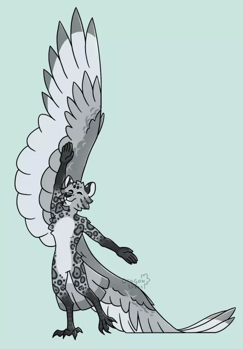 Morning stretches - art by me!