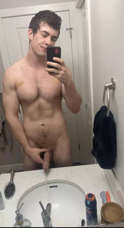 Morning wood piss