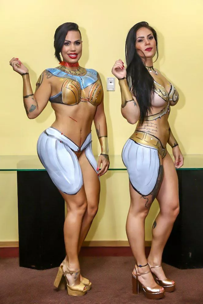 Mother and Daughter Body Painting. Must see and make choices. Mother and Daughter Body Painting. Must see and make choices.