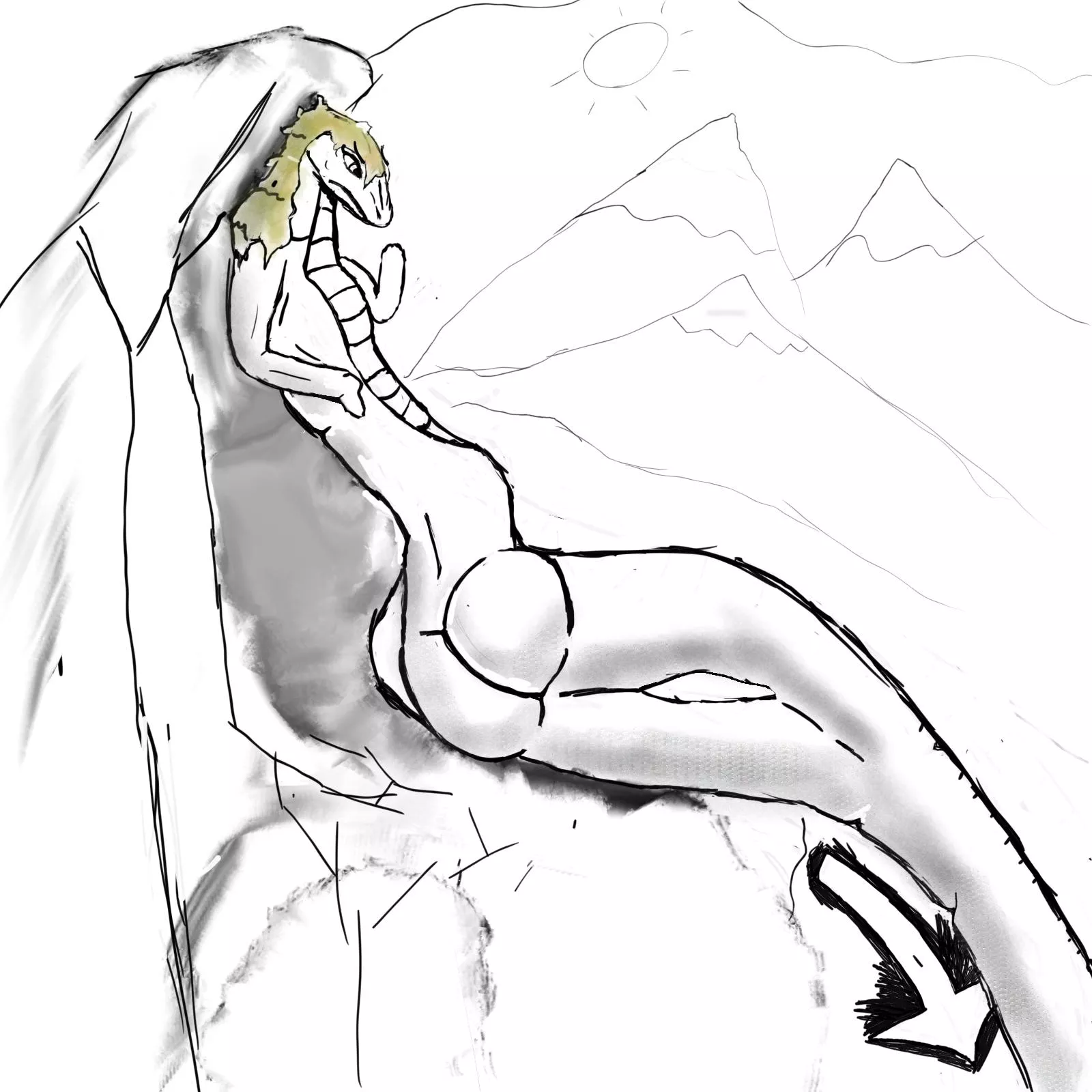 Mountain TF Thing [F Human -> Snake, Mid-TF] by Vil / Vilktf /Me [OC]