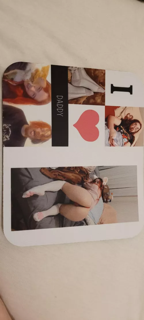 Mousepad My Little Had Made For Me :) (ignore the top pic LOL!)