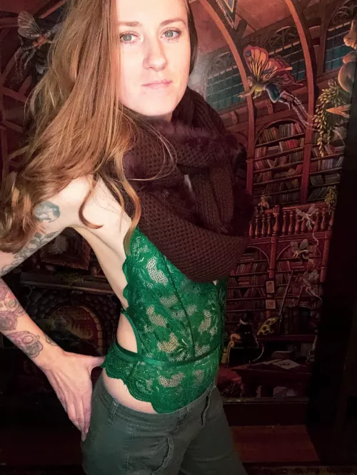 Much too cold for this outfit.