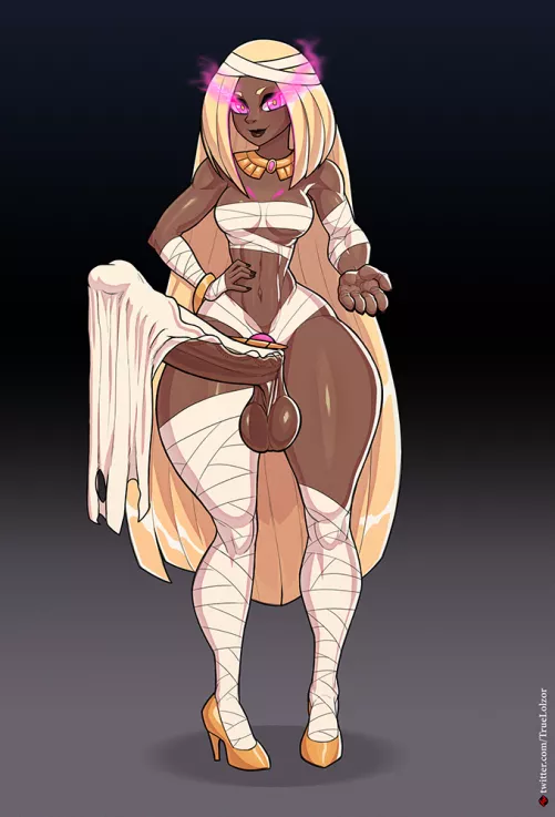 Mummy Futa Boner under Loincloth