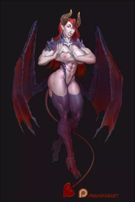 Muscle succubus Double by Wahafagart / ZionAlexiel Muscle succubus Double by Wahafagart / ZionAlexiel