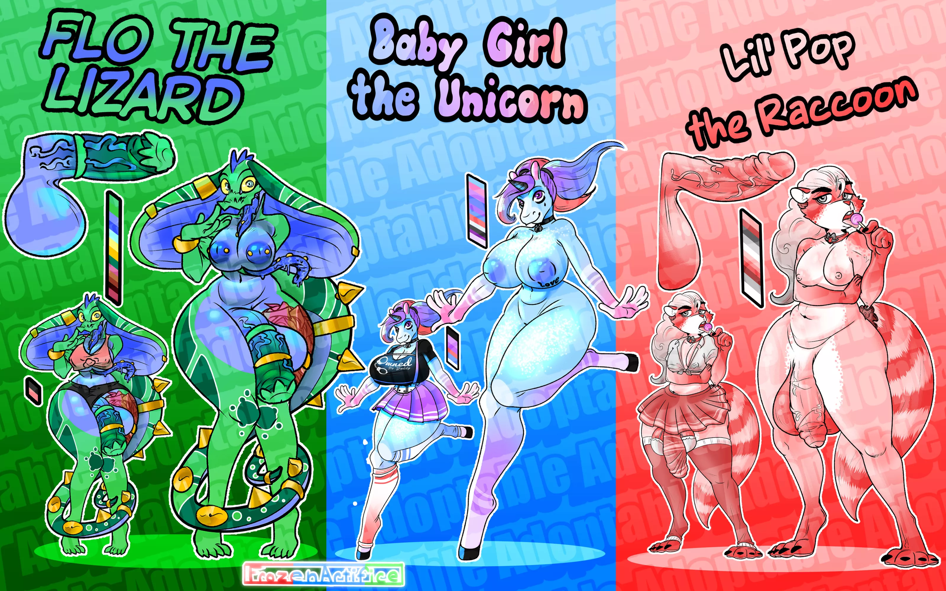 My 1st Batch of Adoptables! [HFH] (Frozen Artifice)