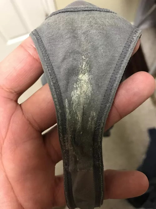 My 40 year old milf wife’s creamy thong. My 40 year old milf wife’s creamy thong.