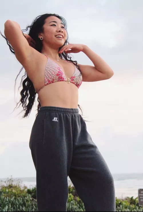 My Asian friend with tig old biddies