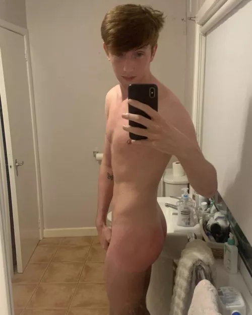 my ass is so red this morning π
 anyone wanna massage it? π