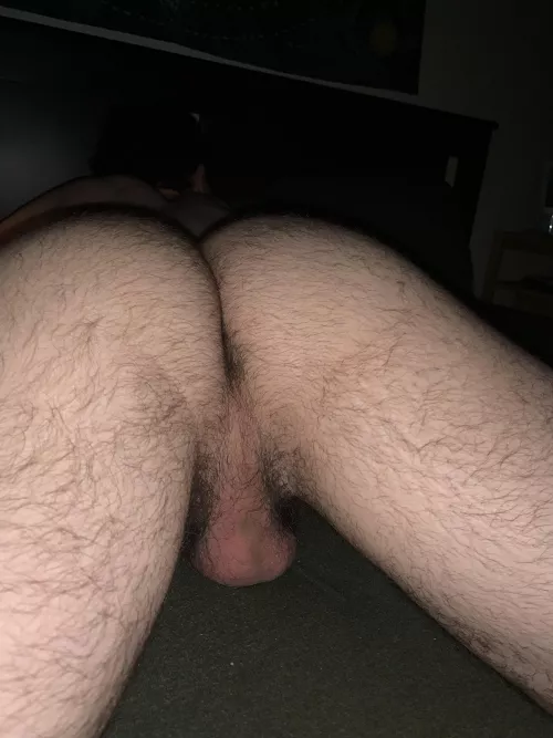 My ass up, face down, and door unlocked.