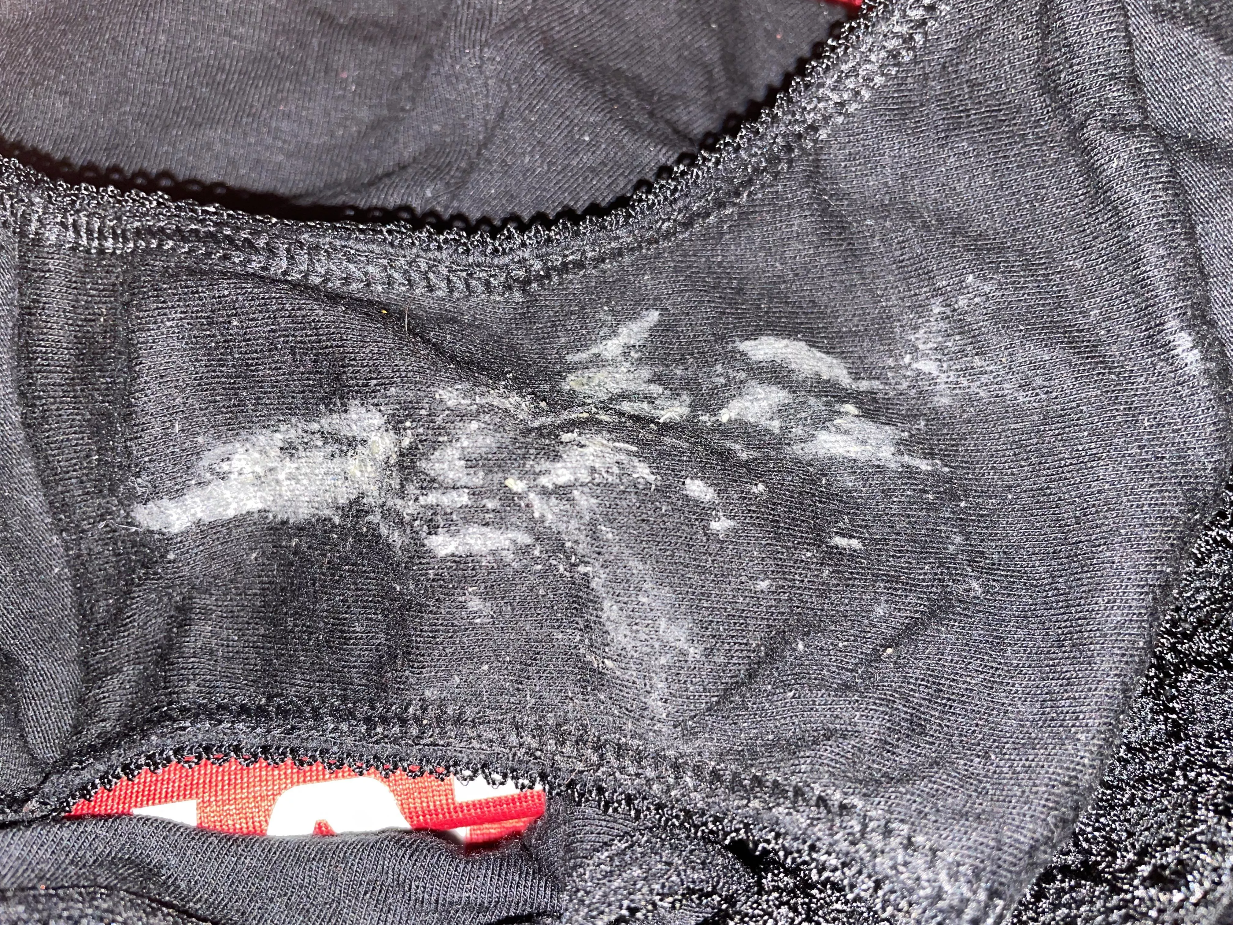 My aunt's dirtiest panties I've stolen. I took them today.