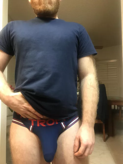 My beard and briefs are looking full