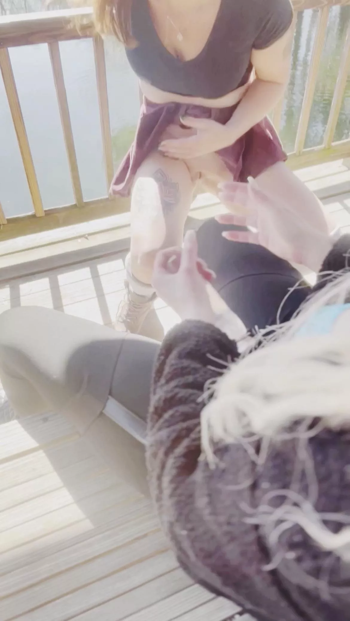 My bestie had some fun up my skirt