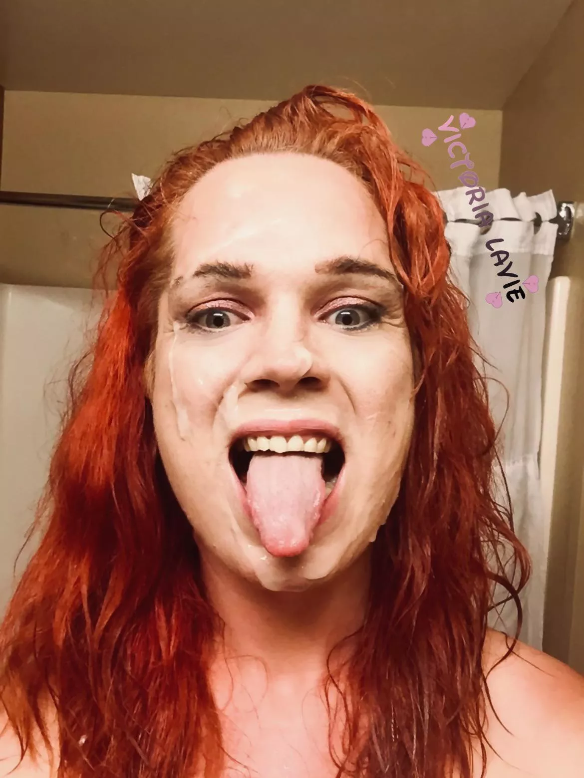 My bf🍆💦❤️nutted on my face on Valentine’s