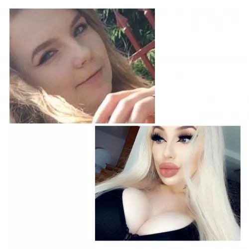 my bimbofication😈💋 18 vs 21 years old😱