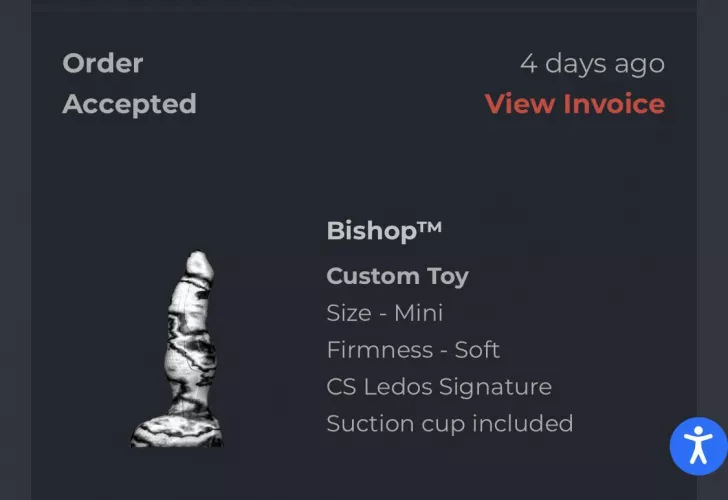 My Bishop with Ledo’s Signature got approved! This is my first custom toy and custom colors so I can’t wait to see when it’s done! 🖤 If you got a custom this month, what was the coloration you requested? My Bishop with Ledo’s Signature got approved! This is my first custom toy and custom colors so I can’t wait to see when it’s done! 🖤 If you got a custom this month, what was the coloration you requested?
