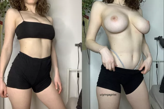 My black top is doing a good job at hiding my tits๐