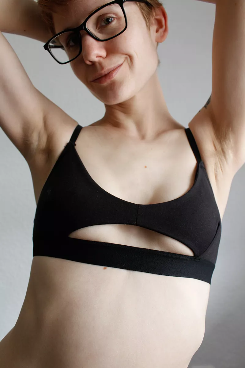 My bra collection, which I only wear for show, has grown to three ?