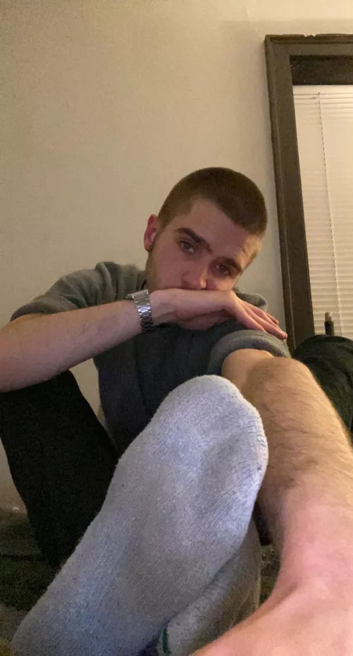 My bud wanted to see my feet but I’m shy haha