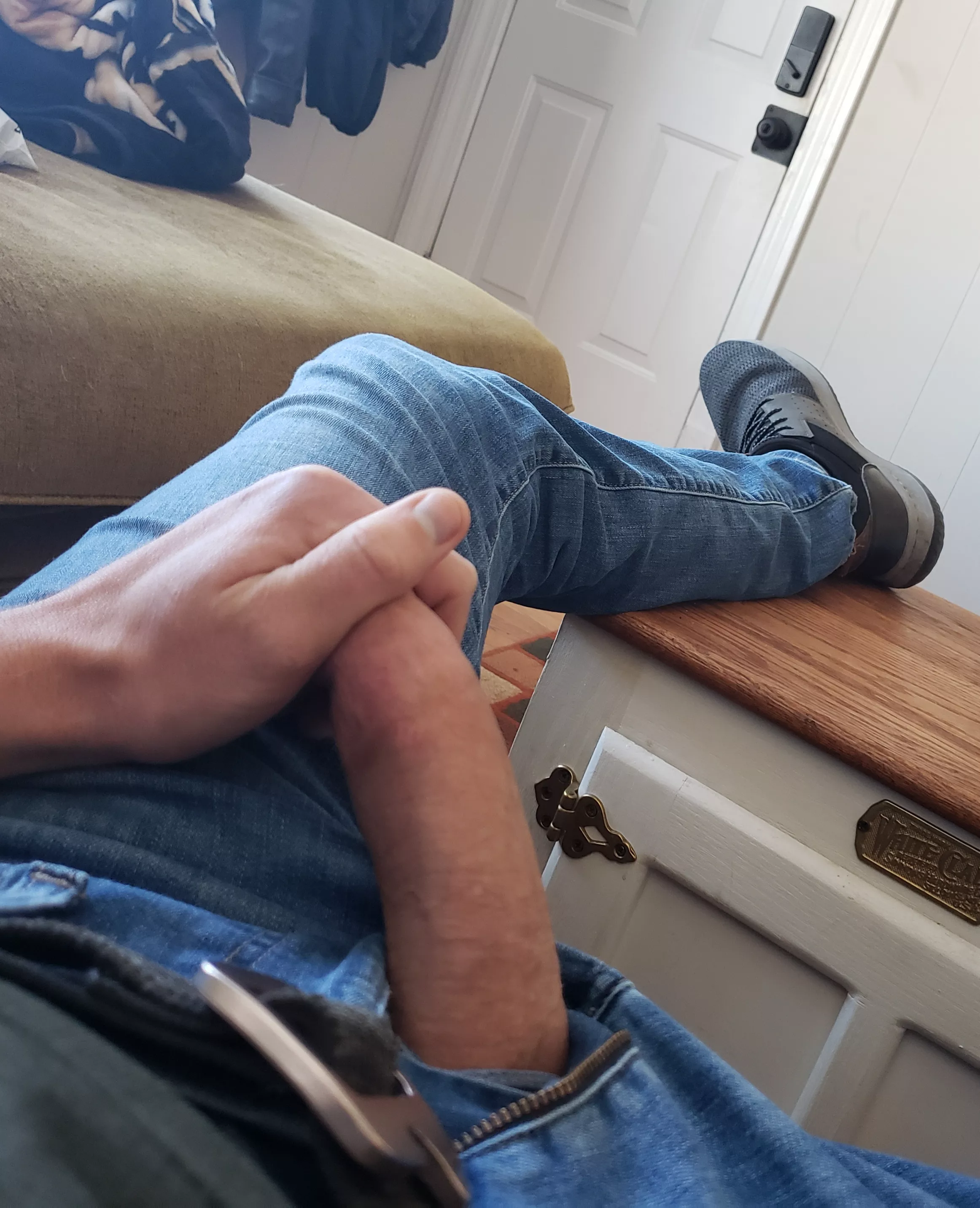 My buddy let me hangout at his house while he ran to the store