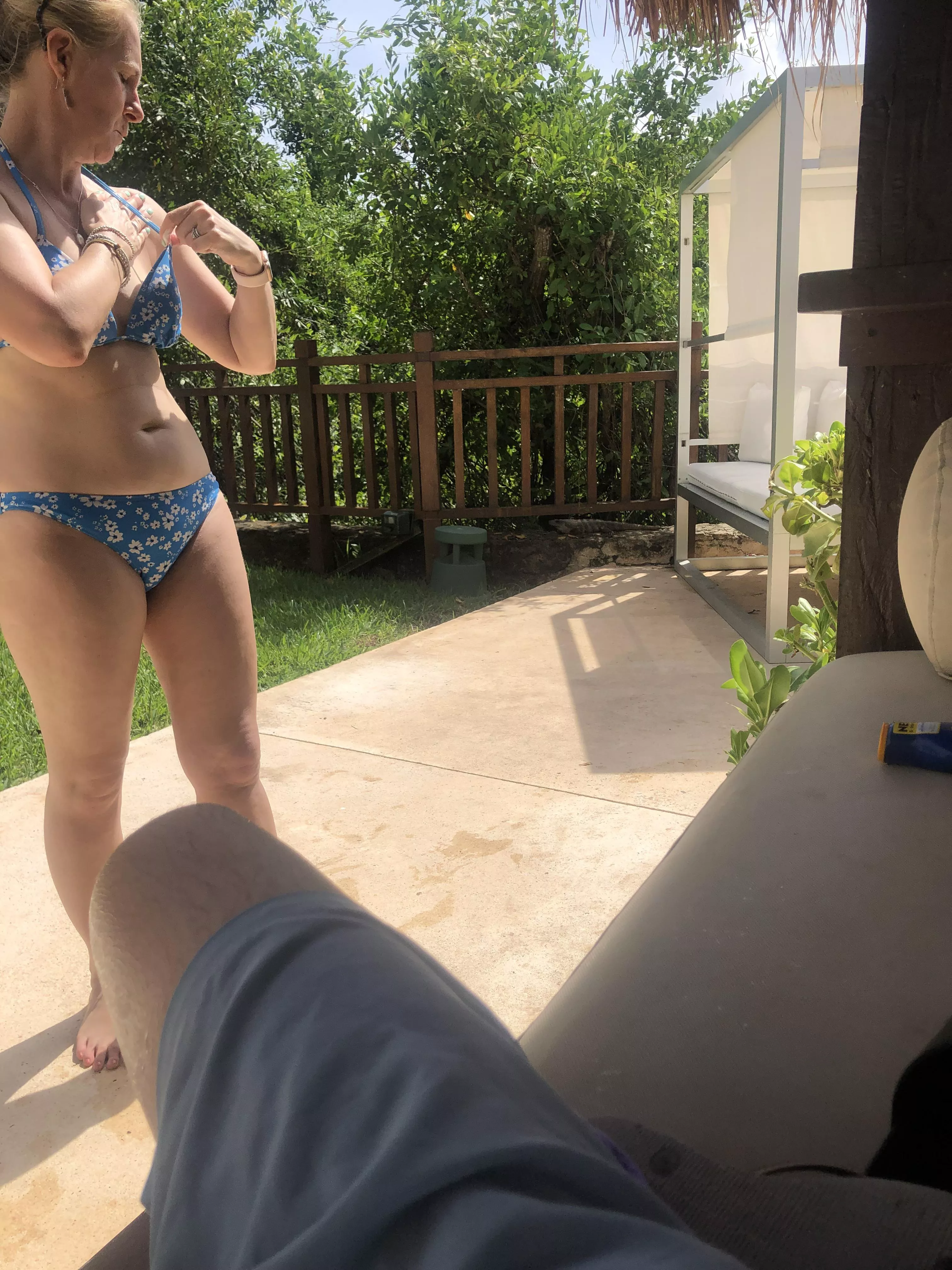 My bully sent my this pic of my mom. I thought she was on business trip