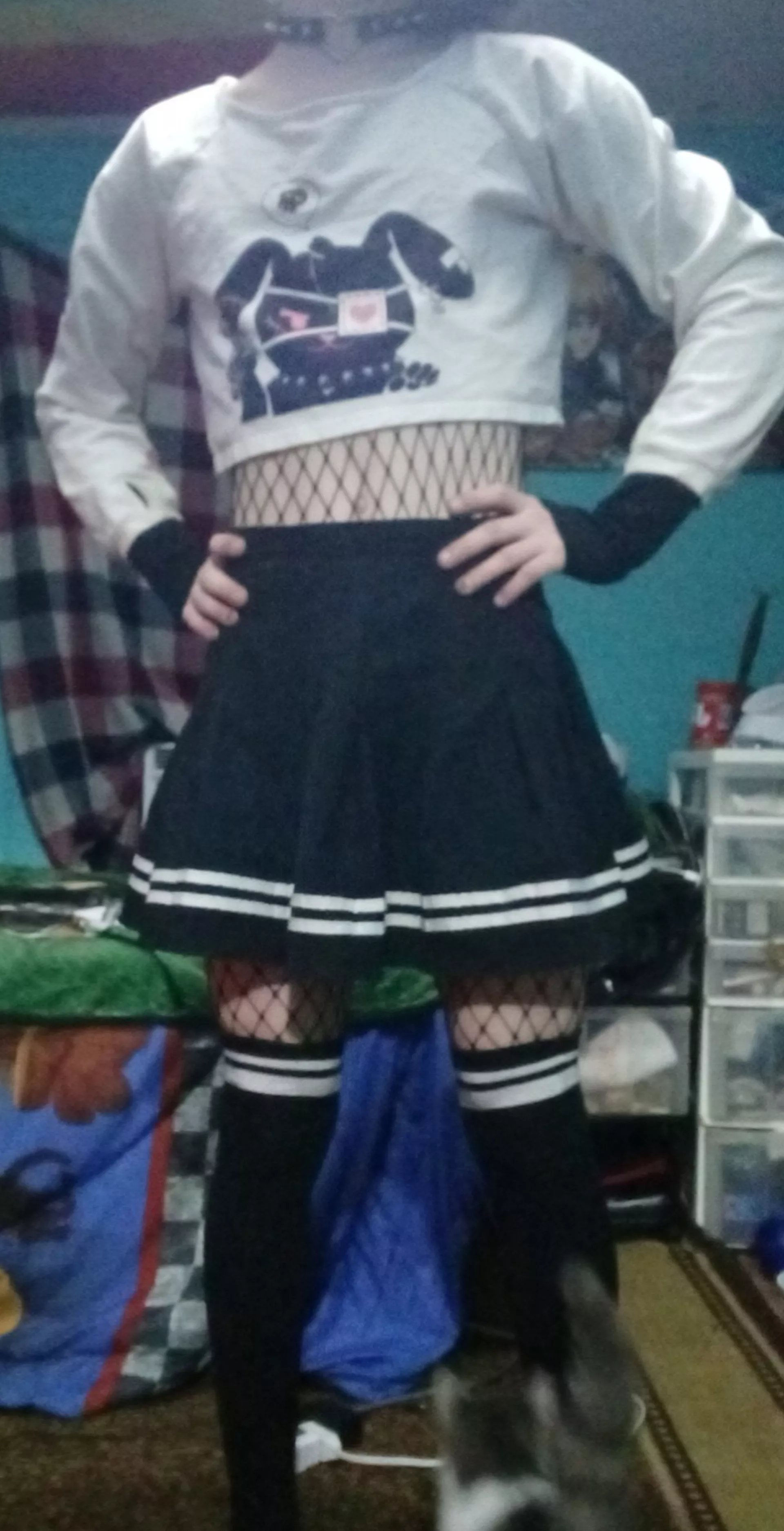 My cat photobomb me lol