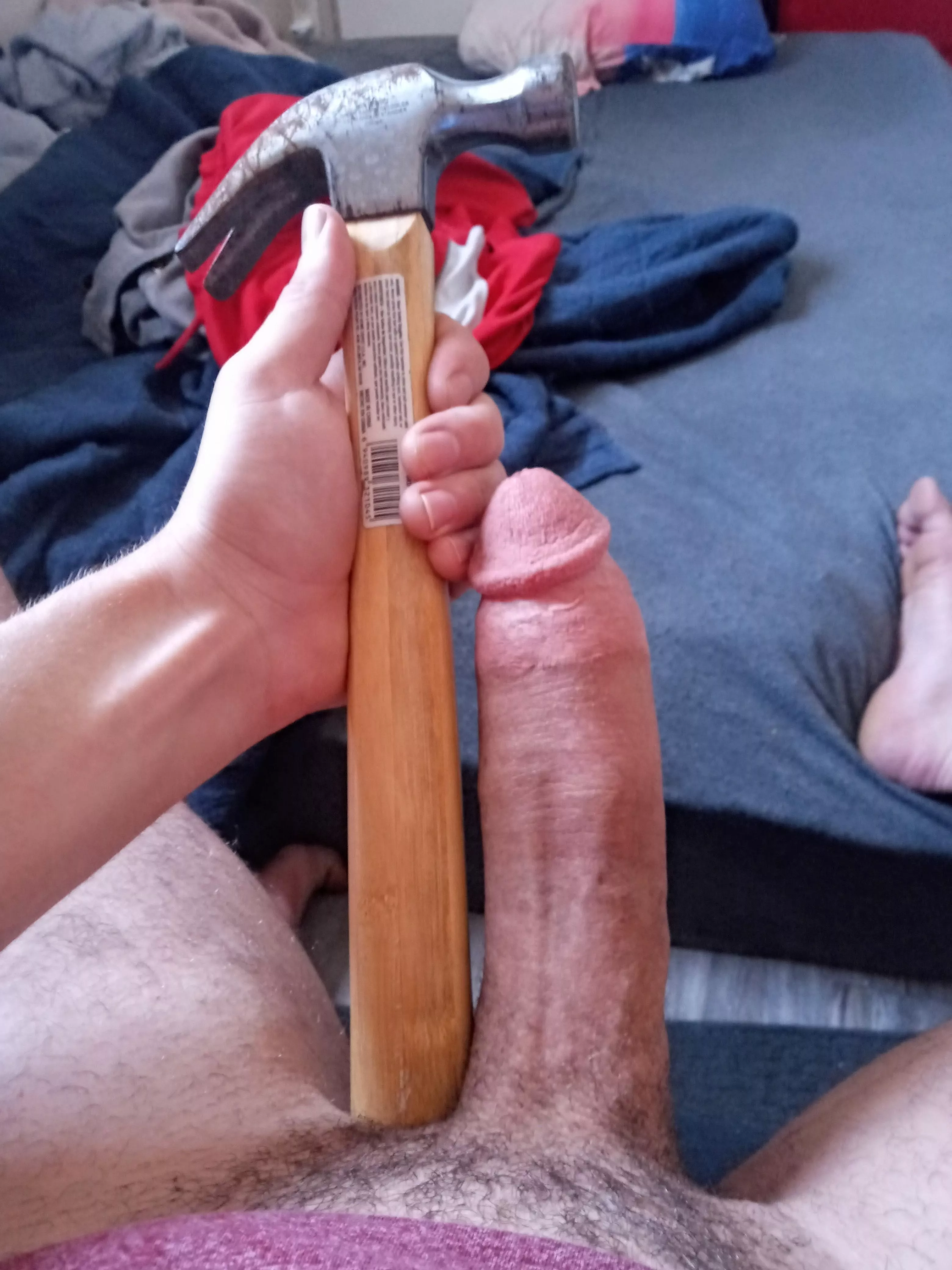 My cock beside a hammer My cock beside a hammer