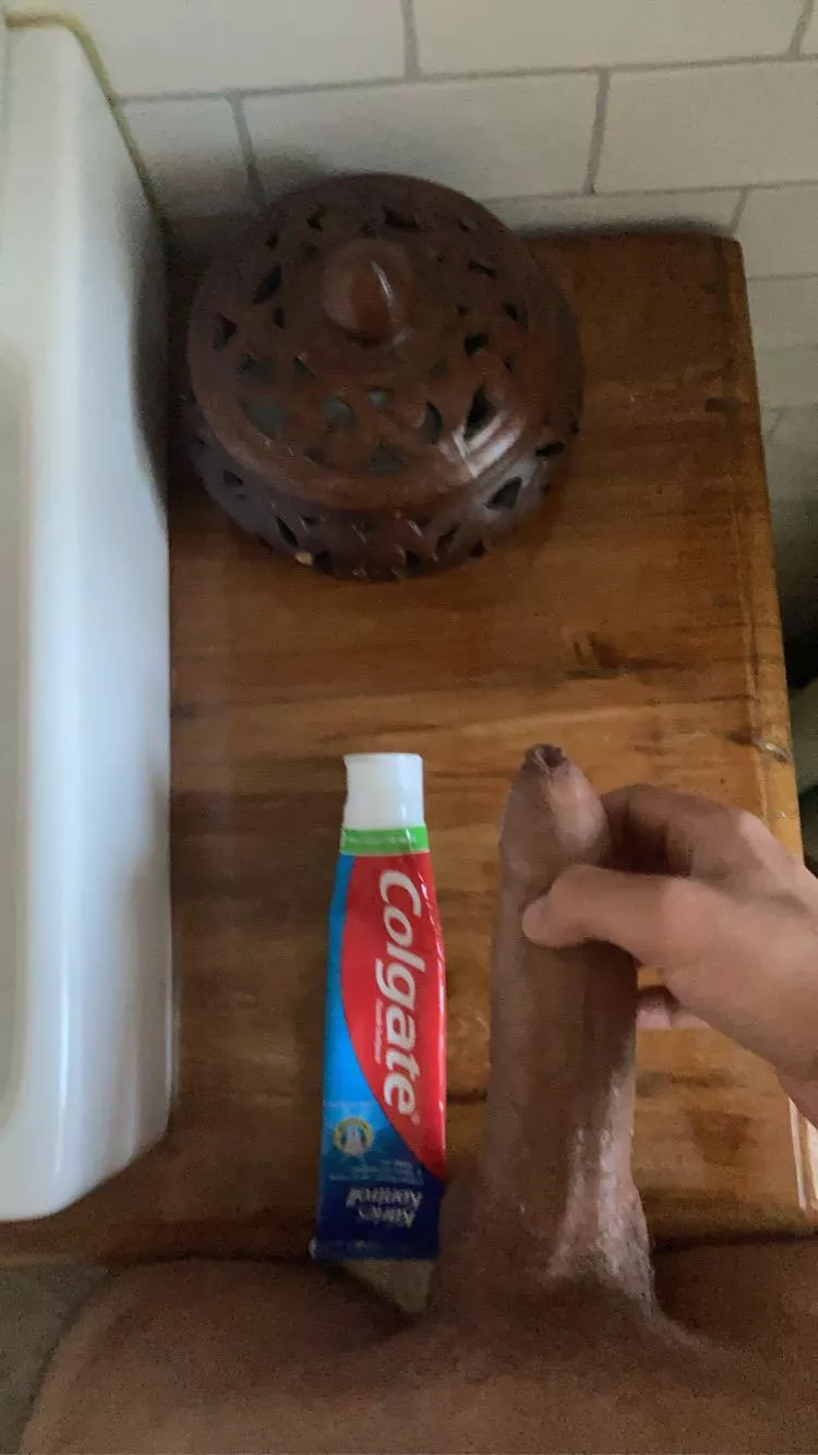My cock vs toothpaste My cock vs toothpaste