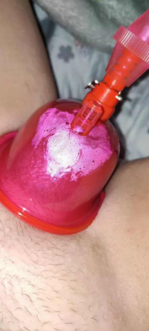 My current situation. With every pump I can [f]eel my pussy get wetter