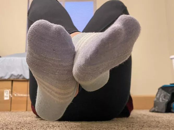My cute socks after morning work out.