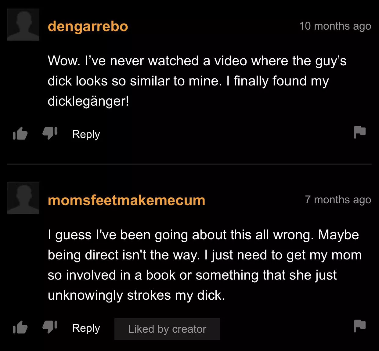 My dicklegänger! My dicklegänger!