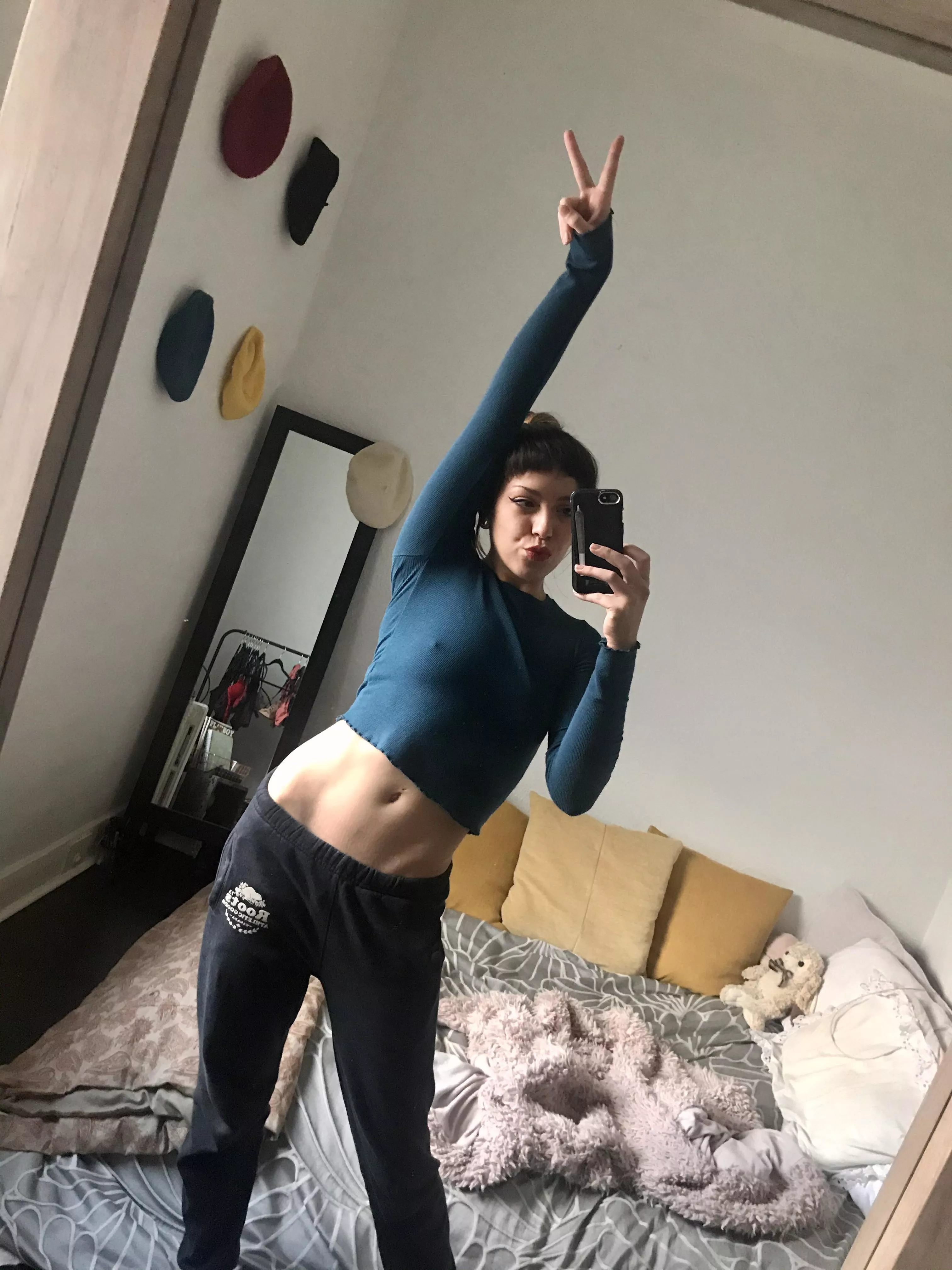 My ex never let me go out like this. So I got rid of him and my bras 😇