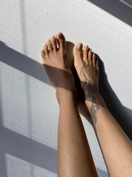 My feet on a sunny day My feet on a sunny day