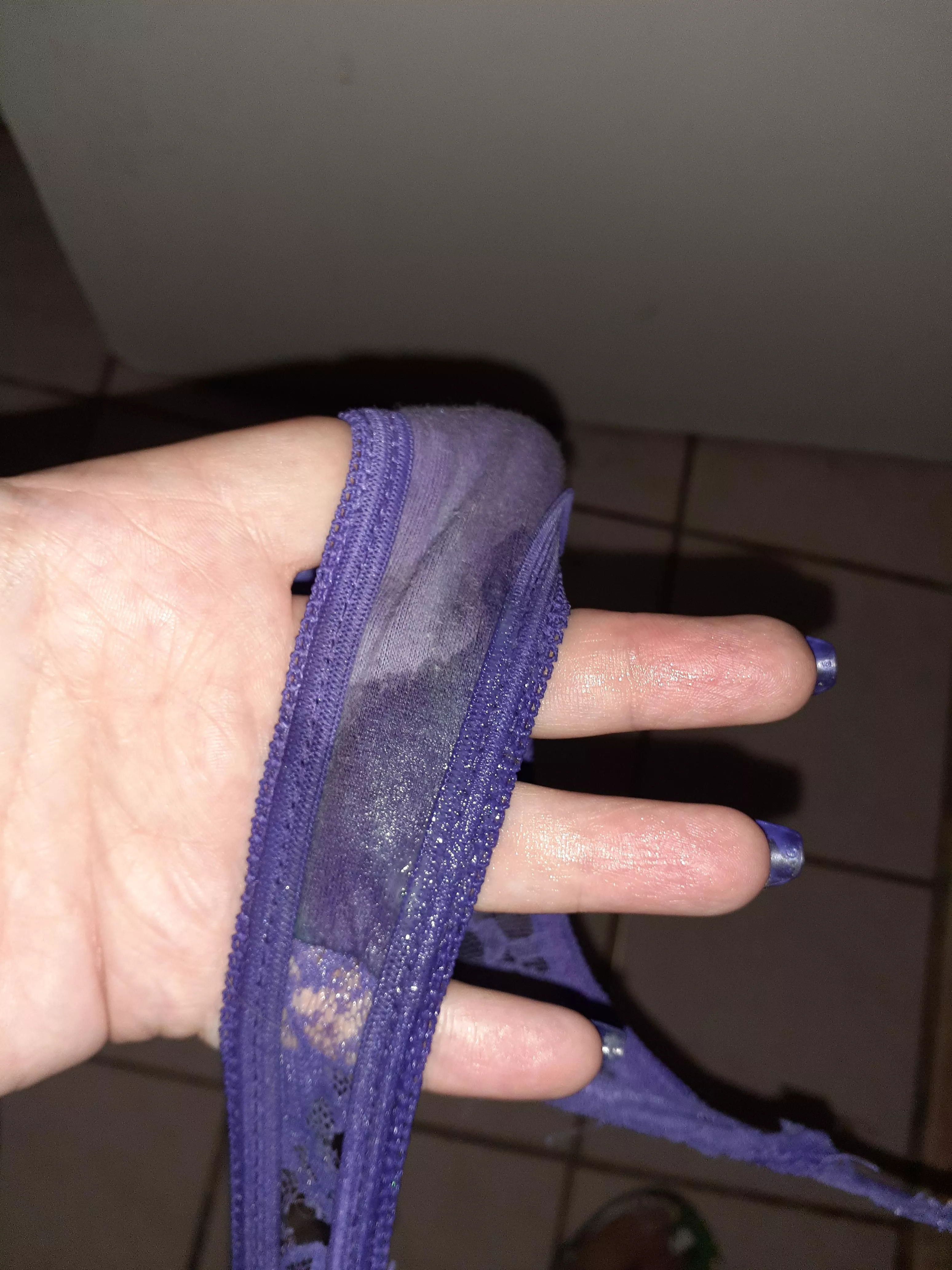 My fingers are glistening from flicking my clit til I came